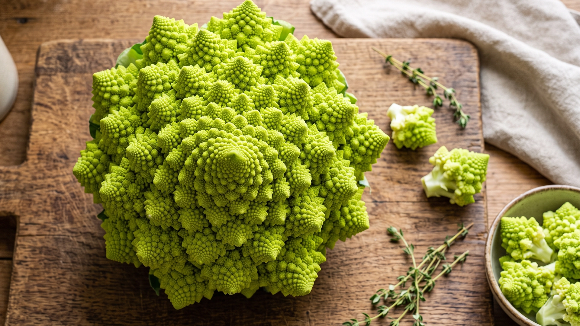 Arte fractal: Brassica oleracea var. botrytis